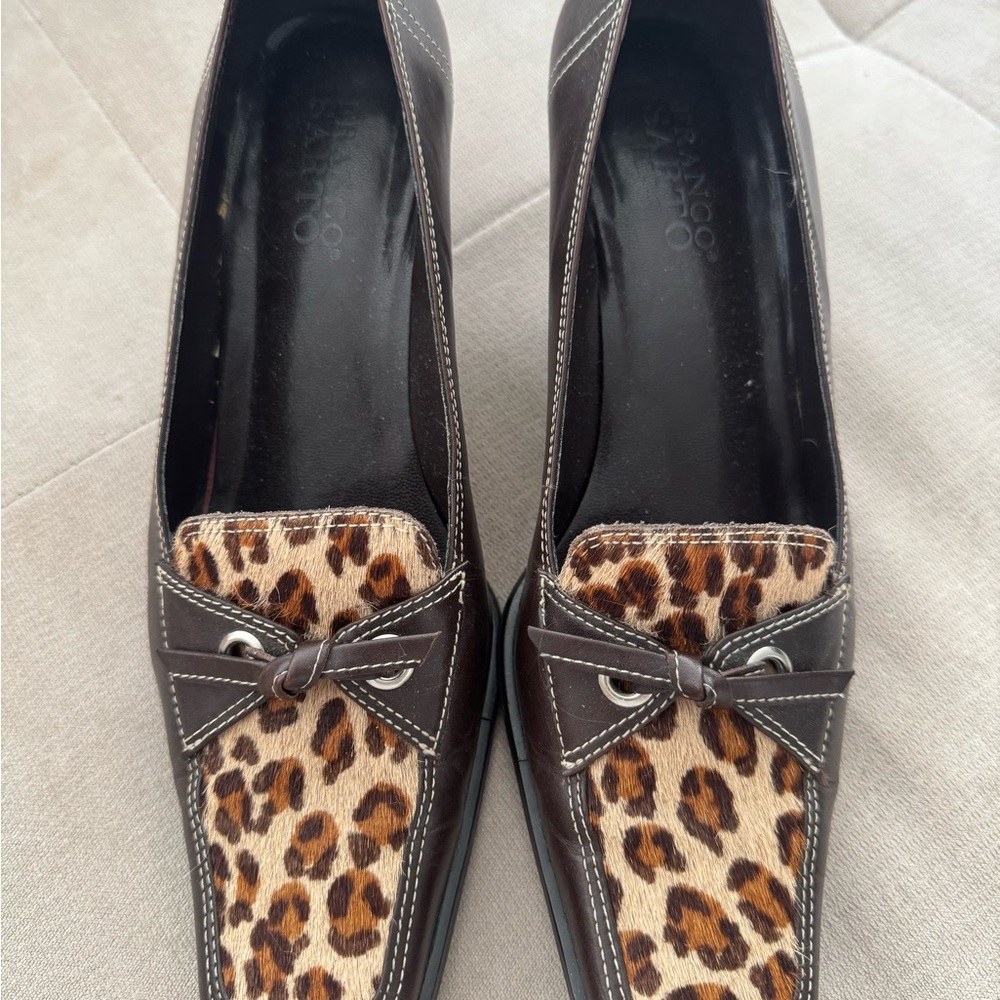 Franco Sarto Women's Brown Leopard Loafers